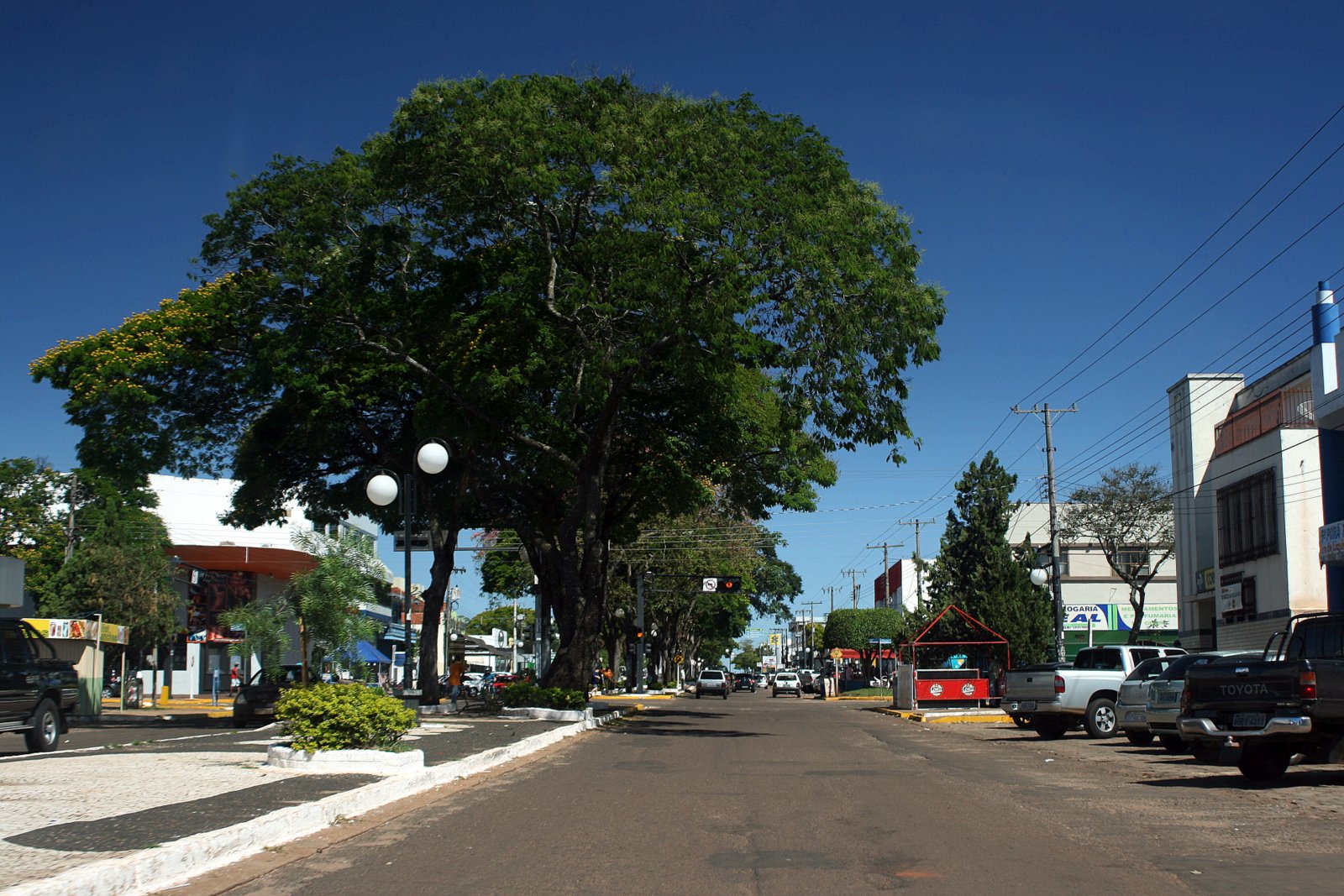 Avenida Brasil en Ponta Porã.